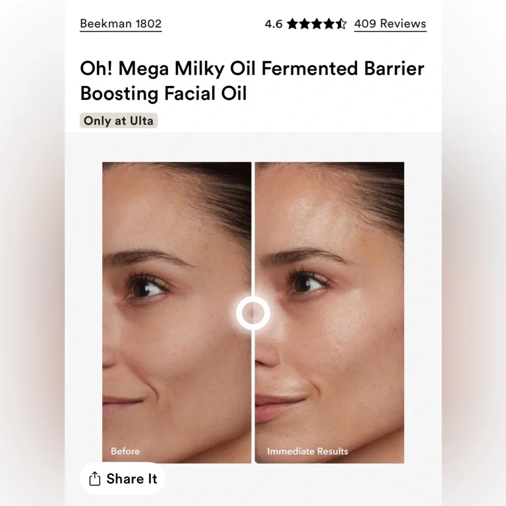 Beekman 1802 OH! Mega Milky Oil Facial Oil